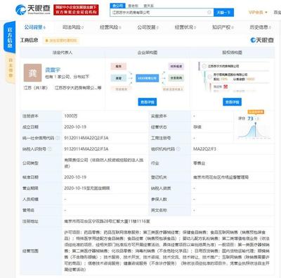 蘇寧易購跨界布局醫藥領域 成立江蘇蘇寧大藥房，注冊資本1000萬